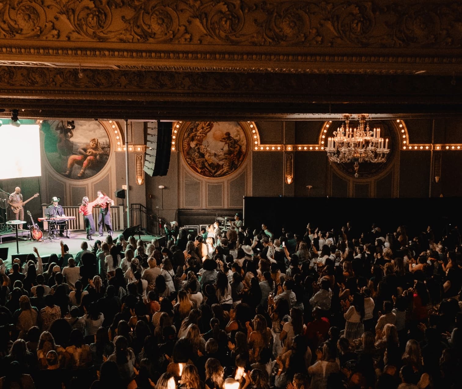 ToneProper - McMenamins Crystal Ballroom - PK Sound - T8 Robotic Line Array Installation