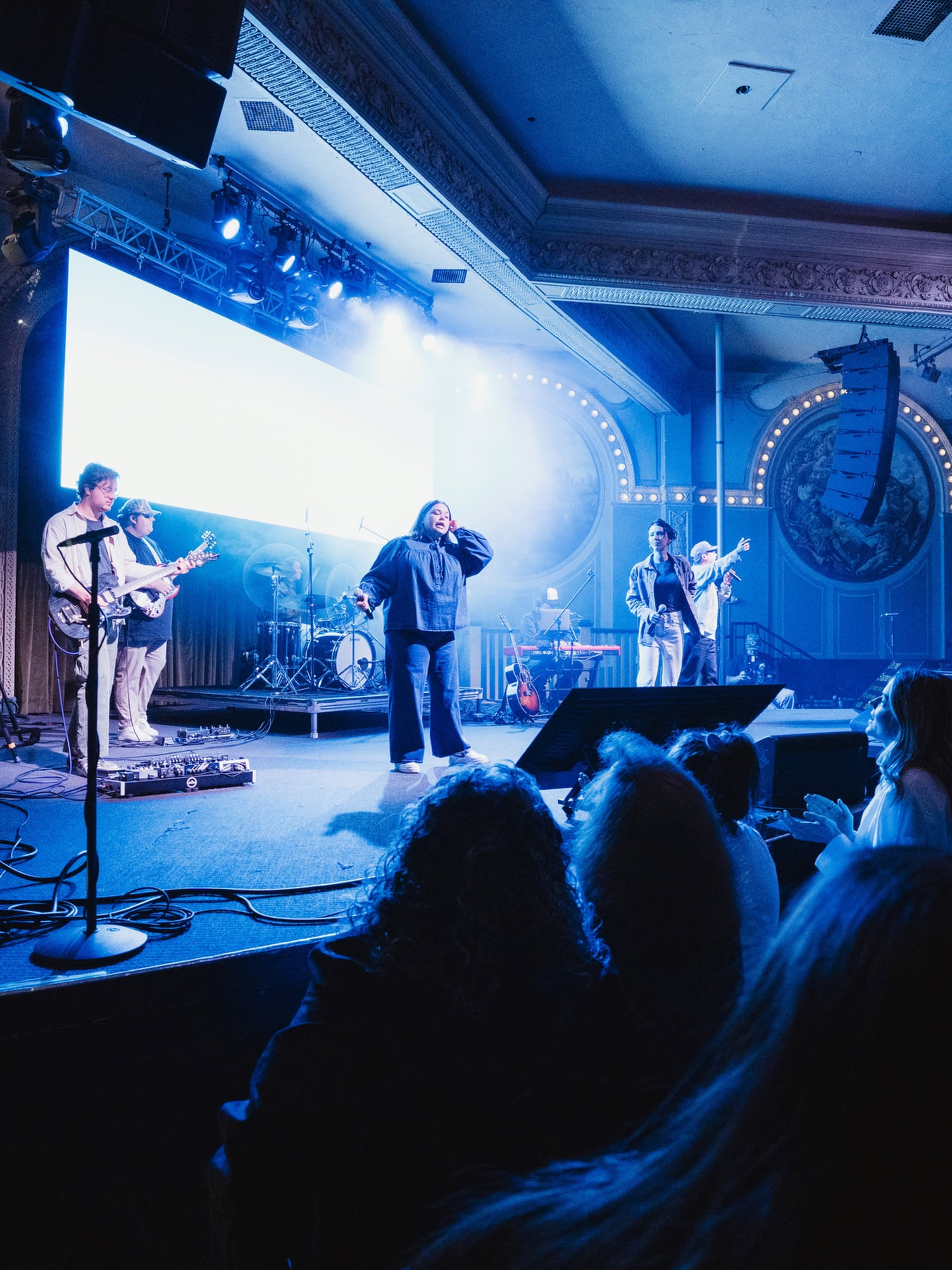 ToneProper - McMenamins Crystal Ballroom - PK Sound - Audio T8 Robotic Line Array Installation